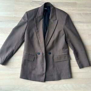 Zara houndstooth blazer